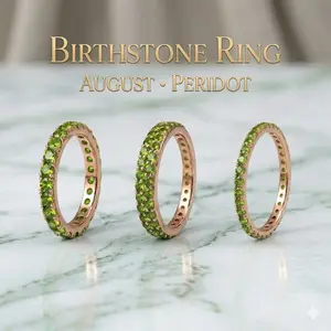 Birthstone Ring August Peridot Birthstone Ring August Peridot