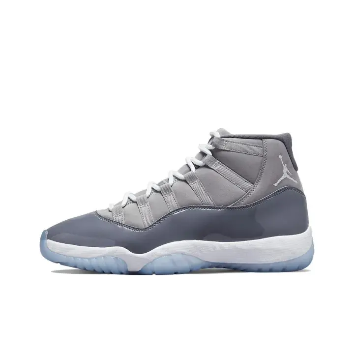 High top patent leather basketball sneakers white gray gradient leather icy blue rubber outsole upper tiktok viral must have soft cushioned sole arch support wide fit walking festival travel breathable comfy non slip unisex daily streetwear