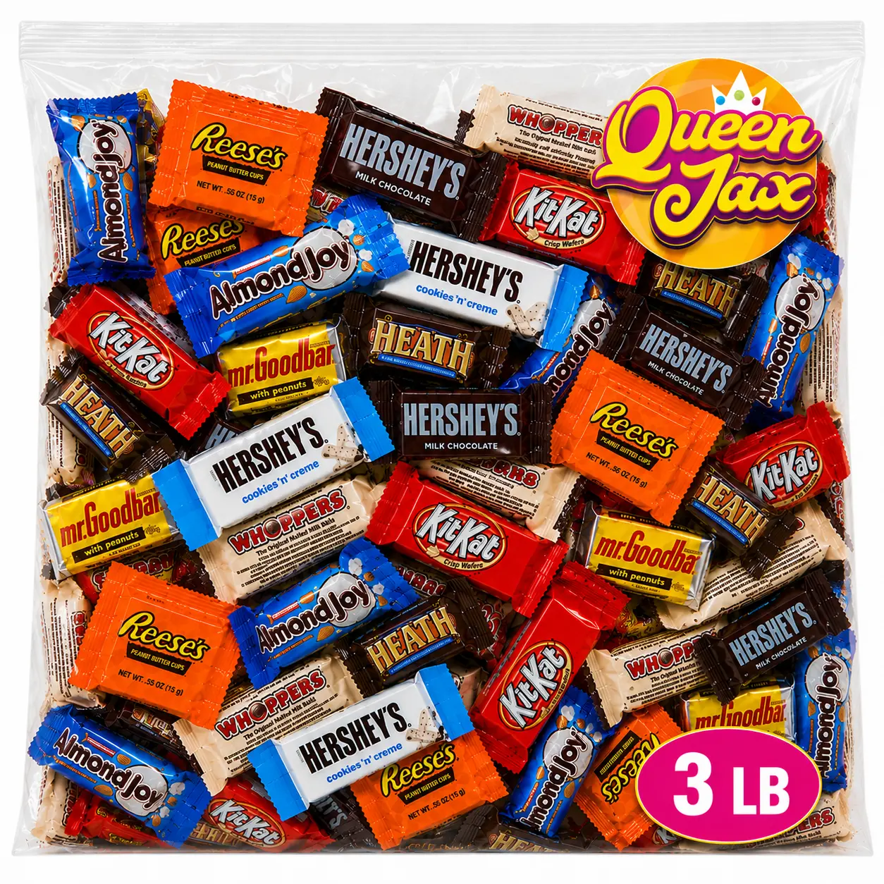 Assorted Chocolate Variety Pack Bulk - 3 Lb Bulk Candy Chocolate Mix- Individually Wrapped (Candy Selection May Vary From Picture)