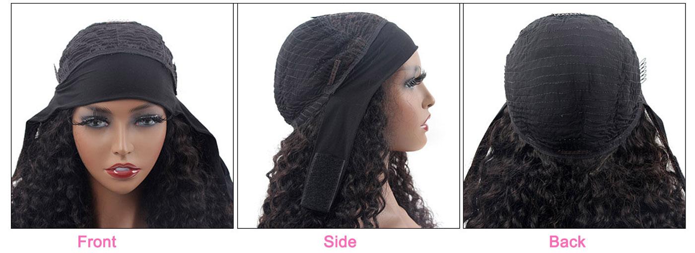 [Clearance Sale] Reshine Hair Afro Curly Headband Wigs Natural Looking 100% Human Hair Wigs For Beginners Easy To Go Headband Wig #dealsforyoudays