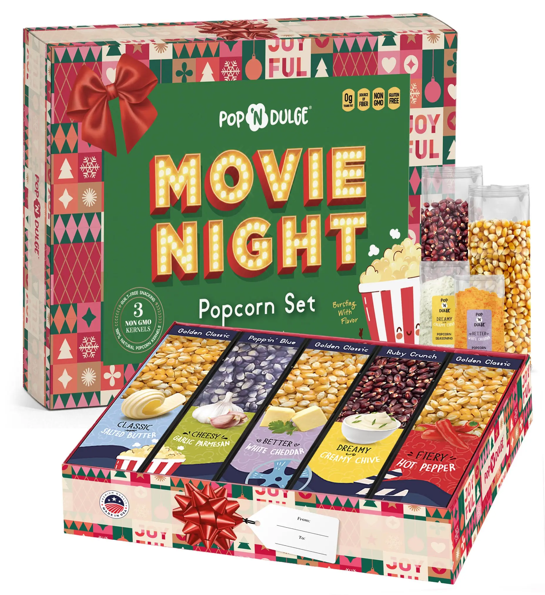Christmas Movie Night Gourmet Popcorn Gift Set