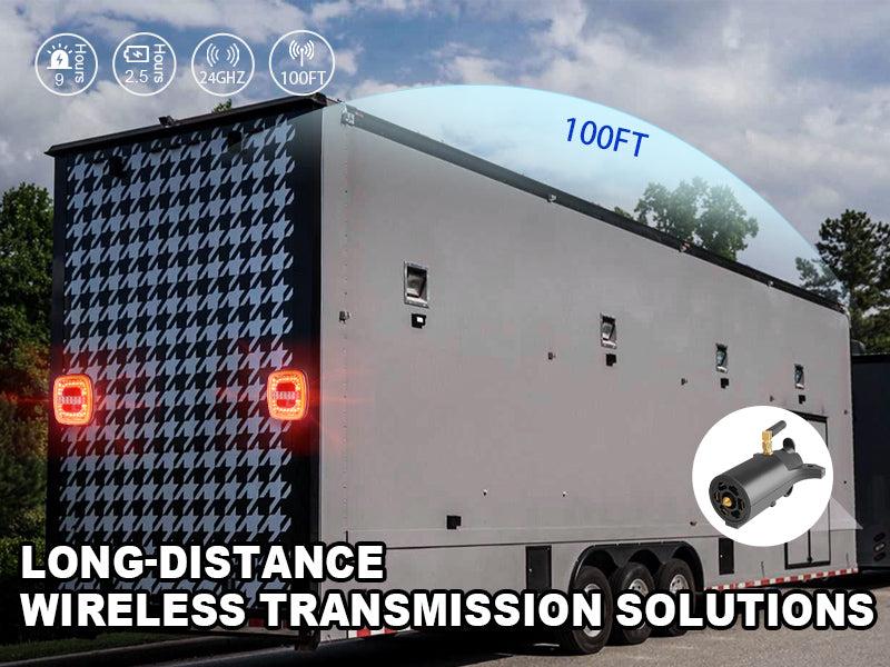 AgriEyes T325/T42/T28 Wireless Magnetic Trailer Light with Emergency Warning Lights – Heavy-Duty LED, USB-C Rechargeable, IP67 Waterproof, 22 LEDs, 5 Modes, 1-Year Warranty