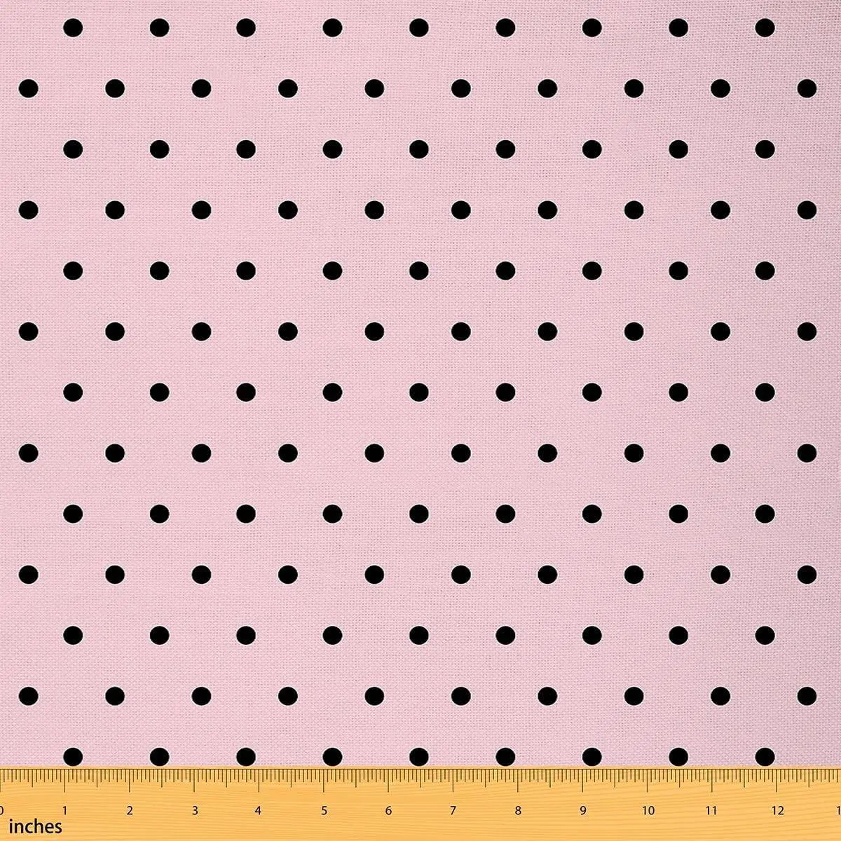 Feelyou Pink, Non-Stretch, Soft Polyester Polka Dot Fabric by the Yard, Modern Simple Style Textile for Home DIY Projects & Sewing Supplies