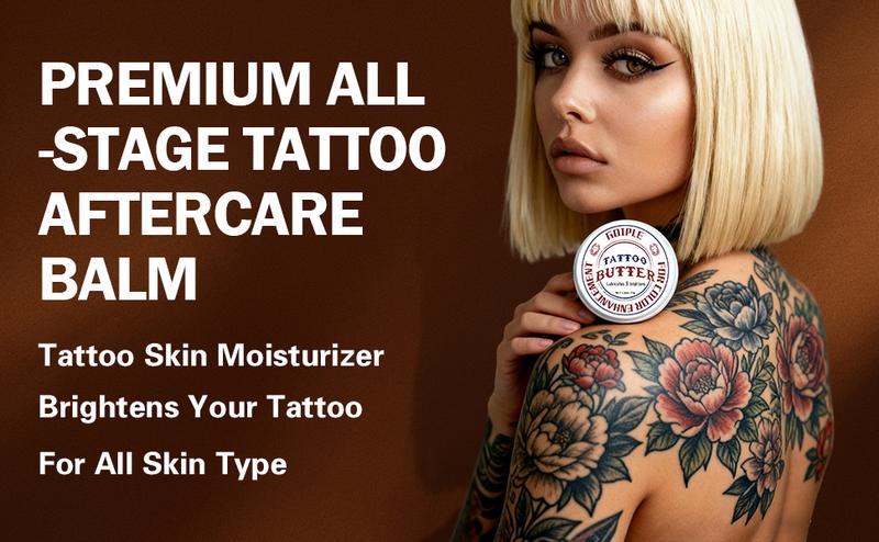 3 Counts Tattoo Aftercare Cream for Before, During, and After Tattoo Process - Scar Repair, Gel, and Protective Balm for New & Older Tattoos