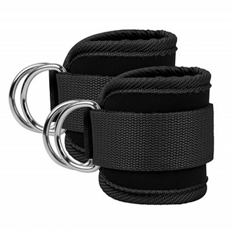 Double D-Ring Nylon Ankle Straps - Unisex Adult Fit Weighted Workout Fitness Belt, Glutes & Leg Strength Training Gym Equipment with Abductors Safety Support (Pink, Black, Blue, Red) Double D-Ring Nylon Ankle Straps - Unisex Adult Fit Weighted Workout Fitness Belt, Glutes & Leg Strength Training Gym Equipment with Abductors Safety Support (Pink, Black, Blue, Red)