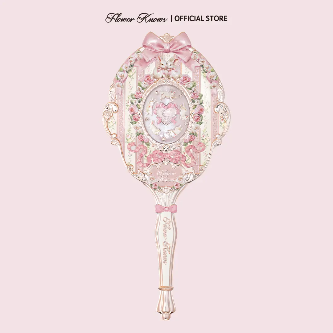 Flower Knows Bunny Garden Collection Makeup Mirror - Bunny Motif, French Rococo Design, Ideal Gifts for Girlfriend, GF Gift,back to school Flower Knows Bunny Garden Collection Makeup Mirror - Bunny Motif, French Rococo Design, Ideal Gifts for Girlfriend, GF Gift,back to school