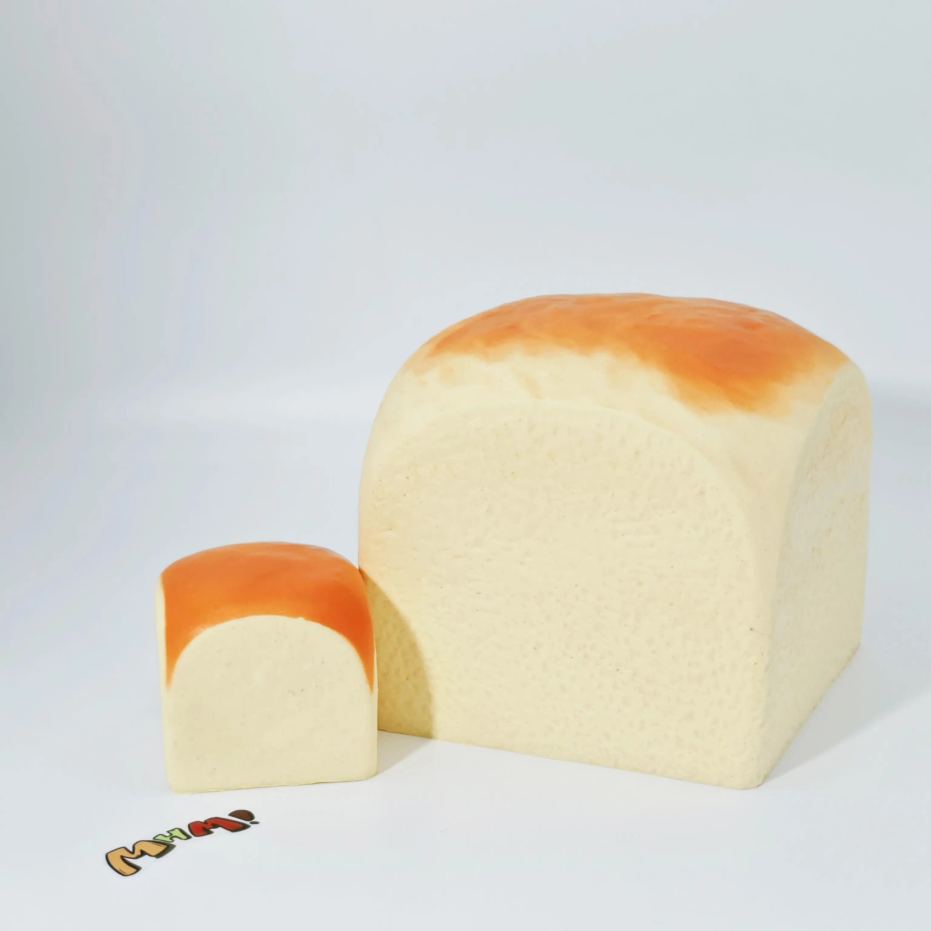 MHM Super Hawaiian Roll Slow-Rising Squishy Toy - Soft Food-Themed Foam Sensory Calm Touch Stress Relief Squishies, Decompression Squeeze Oddly Satisfying Anxiety Fidget Stress Relief Toy, Cute Kawaii Gift