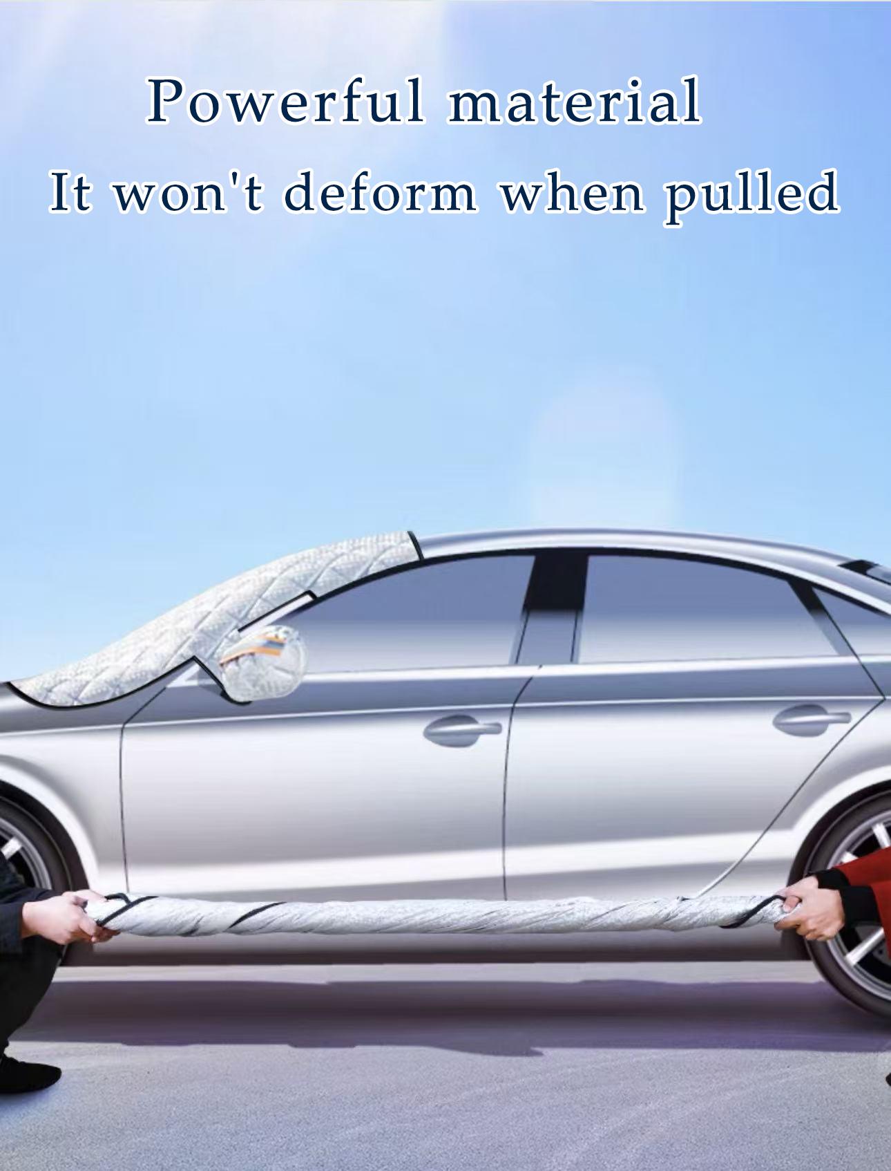 MOTORED 48''X64'' Car Windshield Snow Cover Sun Shade Winter Dust Rain Ice Frost Guard Protector - Durable Design for Winter Weather Protection & Summer sunshade windshield  cocer All-Season Multi-Weather