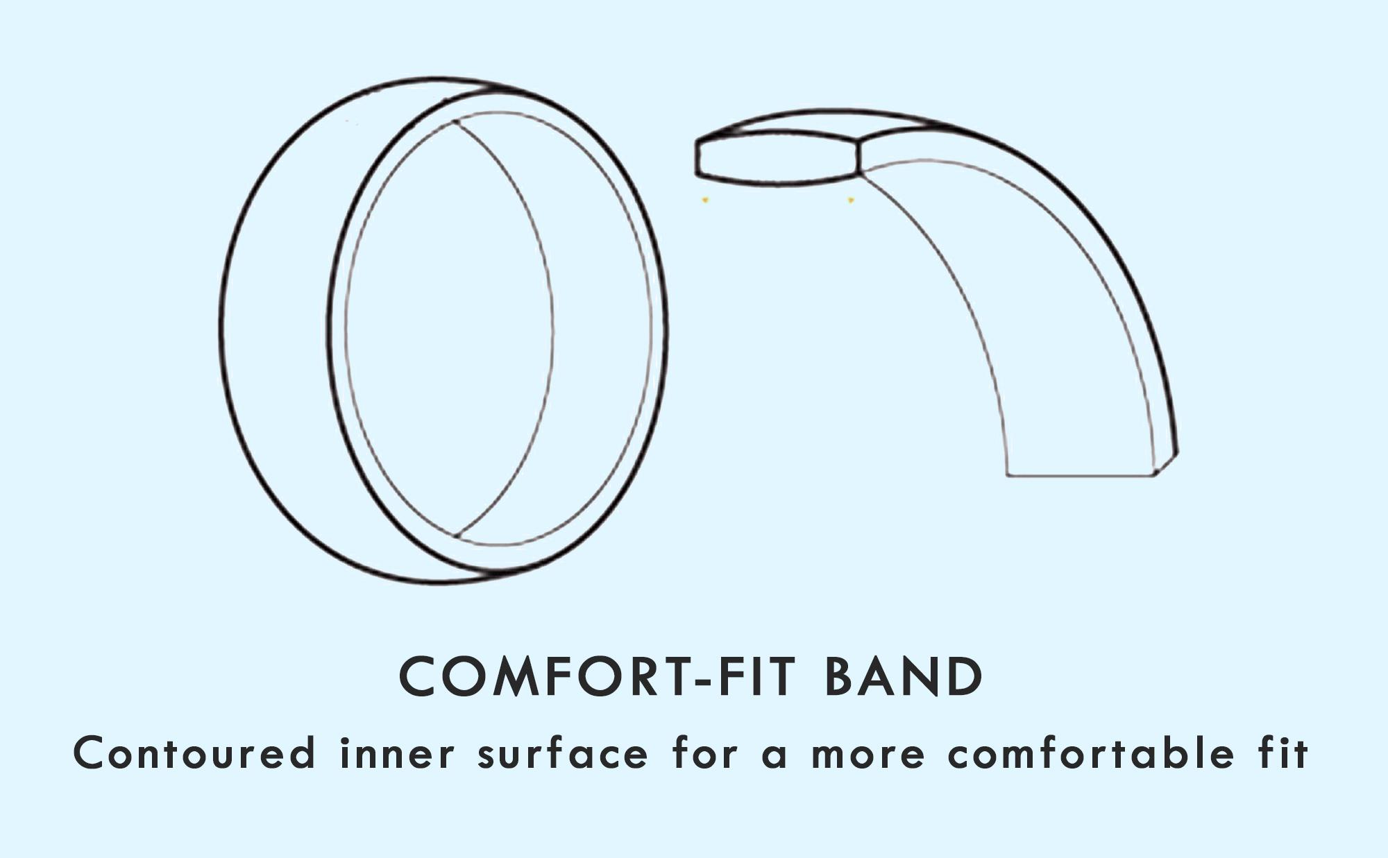 Men's 2.4Ct. Blue Sapphire Titanium Wedding Band Engagement Ring Cubic-Zirconia 8MM