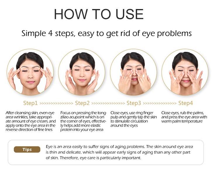 SENANA MARINA 24K Gold Eye Cream Reduce Eye Bags , Puffiness Anti Wrinkle , Aging, Dark Circle All Skin Types Hydrating Wrinkles Firming Dry Skin