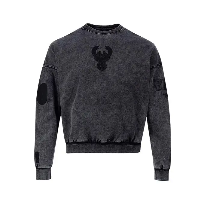 Pro Standard Vanguard Washed Milwaukee Bucks Crewneck Sweatshirt