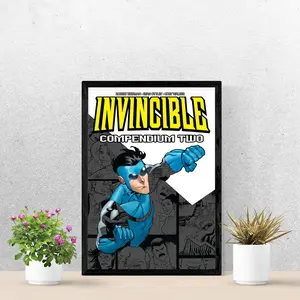Invincible Compendium Two Poster, Mark Grayson Superhero Comic Wall Art, Comic Book Room Decor, Gift For Fans