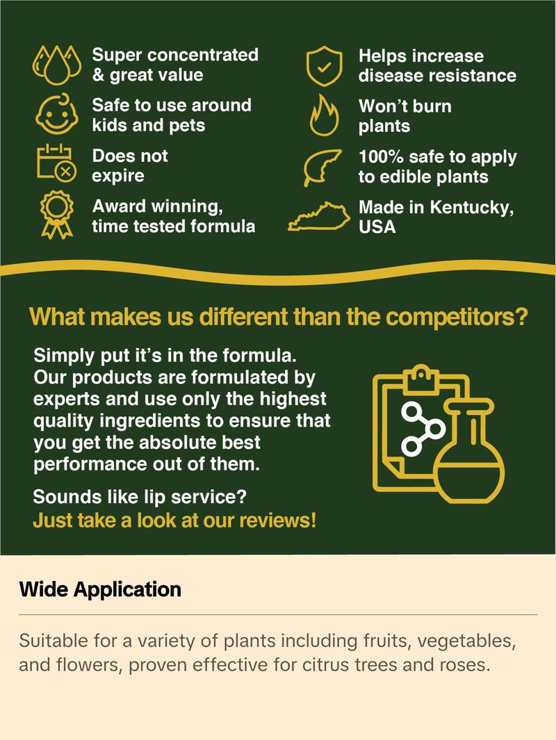 Farmer’s Secret Fruit & Bloom Booster Fertilizer (32oz) - Super Concentrated - Increases Flowering and Yield on All Varieties of Fruits, Vegetables and Flowers