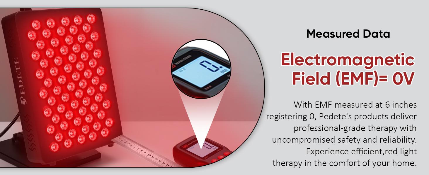 PEDETE Red Light Therapy Panel for Face & Body | Relieve Pain, Improve Skin & Sleep, High Power LED Light (630/660/810/850/940nm)