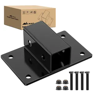 Nilight Bolt on Tractor Bucket 2 inch Towing Receiver 5/8”Pin Hole Class 3 Trailer Hitch 25573LBS Work Well for Tractor Bucket RV UTV Truck