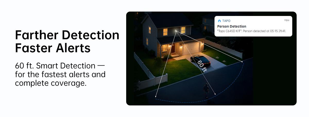 TP-Link & Tapo C645D KIT Dual Lens Pan/Tilt Security Battery Camera Wireless w/Solar Panel, 2K 3MP 165° Wide-Angle + 6mm Telephoto, Free Person/Vehicle Detection, 360° Pan, SD/Cloud Storage, Works w/Alexa & Google TP-Link & Tapo C645D KIT Dual Lens Pan/Tilt Security Battery Camera Wireless w/Solar Panel, 2K 3MP 165° Wide-Angle + 6mm Telephoto, Free Person/Vehicle Detection, 360° Pan, SD/Cloud Storage, Works w/Alexa & Google