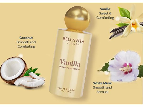 BellaVita Luxury Honey Oud & Vanilla Perfume Combo | Unisex Eau De Parfum Gift Set | Long Lasting Floral, Spicy & Musky Fragrances | 2 x 100ml | Premium, Elegant & Cruelty-Free Perfume Duo