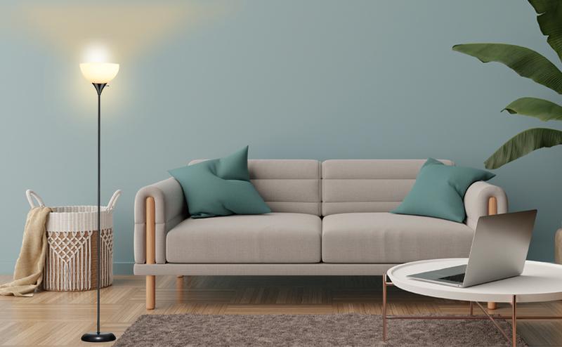 Minimalist Mushroom Floor Lamp， Living Room & Bedroom Ambient Light, Soft Glow Standing Eye-Care Lamp, Modern Minimalist Floor Lamp