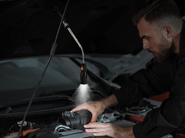 BIIB Valentines Day Gifts for Him,  Gifts for Men LED Telescoping Magnetic Pickup Tools, Mens Valentines Day Gifts for Boyfriend Husband, Mens Dad Gifts, Anniversary Birthday Gifts for Men Cool Gadgets