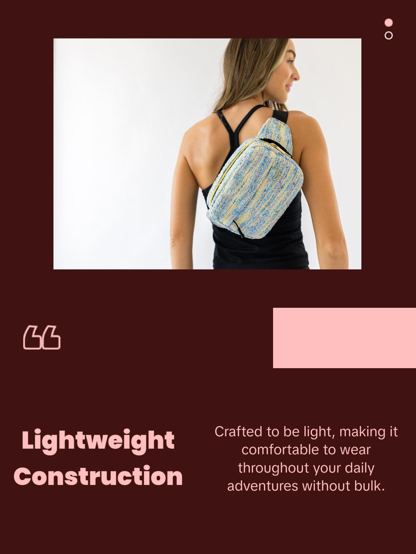 Tushbaby Mini Crossbody Bag for Daily Use, Slim Design, Secure Zip Compartments, Adjustable Fit, Lightweight and Stylish