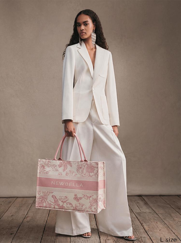 NEWBELLA Lynne Canvas Collection Commute Daily Tote Bags for Women with Floral Print Magnetic Closure Fashionable & Practical Casual Everyday Companion NEWBELLA Lynne Canvas Collection Commute Daily Tote Bags for Women with Floral Print Magnetic Closure Fashionable & Practical Casual Everyday Companion