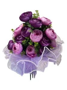 Pearl-Edged Floral Mesh Wrap for Bouquets Wreaths Crafts and Elegant Event Décor with Delicate White Pearls