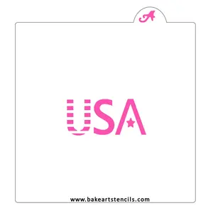 BakeArt USA Cookie Stencil