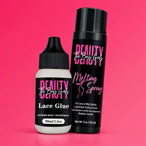 Lace wig glue combo lace glue and spray