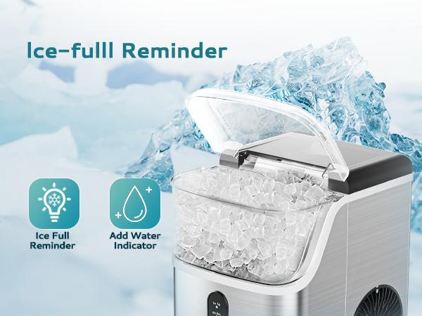 Euhomy Best-Selling Nugget Ice Makers Countertop 35lbs/24H Pebble Ice Maker with Self-Cleaning Sonic Function, Compact Design & One-Year Warranty Service Euhomy Best-Selling Nugget Ice Makers Countertop 35lbs/24H Pebble Ice Maker with Self-Cleaning Sonic Function, Compact Design & One-Year Warranty Service