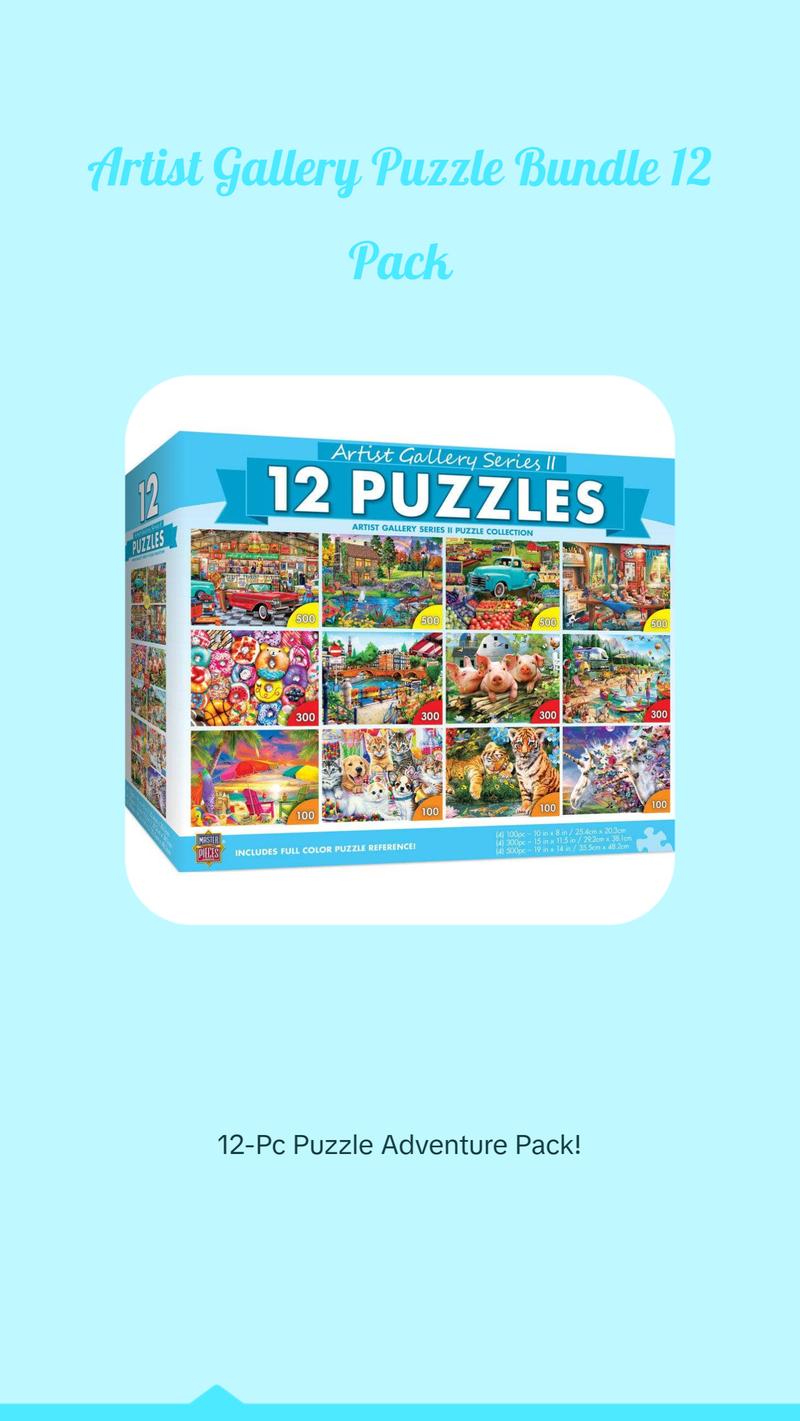 Artist Gallery Jigsaw Puzzle Collection Series 2 - 12 Pack
