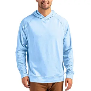 Cutter & Buck Adapt Knit Recycled Mens Heathered Hooded Pullover