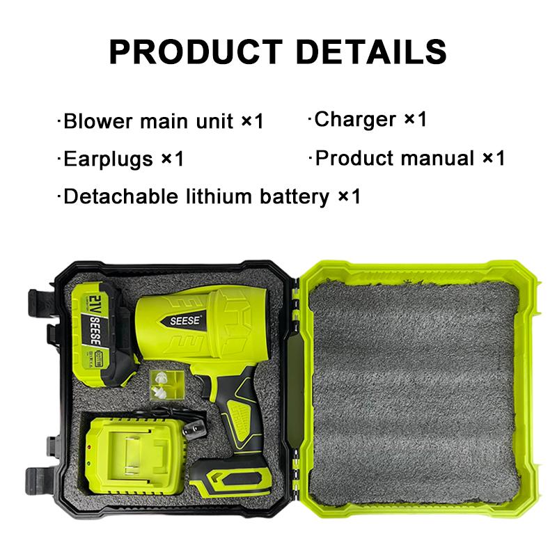 SEESE Turbo Jet Blower,Leaf Blower, Violent Turbo Fan, Pure Copper Motor,Car Drying After Wash, Handheld Snow Blower,Cordless Turbo Power Air Duster,Home Improve,Garden Mainte Holiday gifts