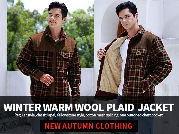 Gihuo Men's Medium Size Fleece Lined Sherpa Plaid Shirt Jacket Outdoor Warm Coats with Snap Button Front Closure & Pockets Armygreen & Cozy Outerwear Classic Menswear Soft Plaid Design Stylish Patchwork Casual Tops Checked Long Sleeve