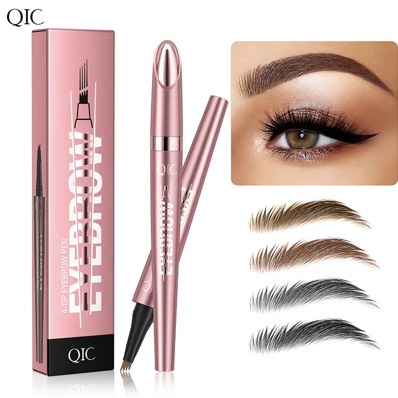 Waterproof Micro-Fork Eyebrow Pencil, Long-Lasting Brow Pen for Natural Hair-Like Strokes, Smudge-Proof Makeup Tool for Daily Use & Soft Glam. #backtoschool