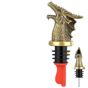 Luxury Dragon Wine Pourer & Aerator - Zinc Alloy Decorative Bottle Stopper - Unique Home Bar Accessory