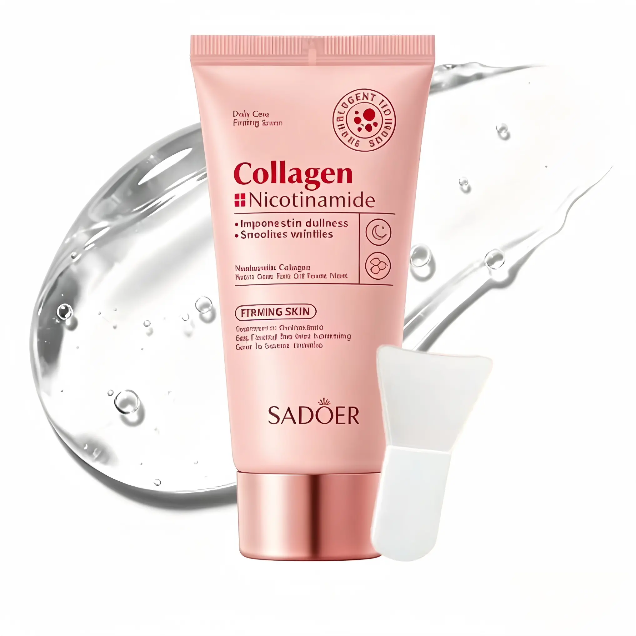 SADOER Collagen Wrapping Mask -Overnight Glass Skin Peel Off - All Skin Types -Better Than Sheet Masks