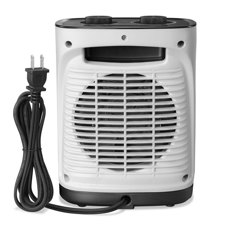 R.W.FLAME Small Space Heater for Indoor Use, Electric Ceramic Space Heater, Portable Heaters Fan for Office and Bedroom with Adjustable Thermostat ETL Listed,1500W