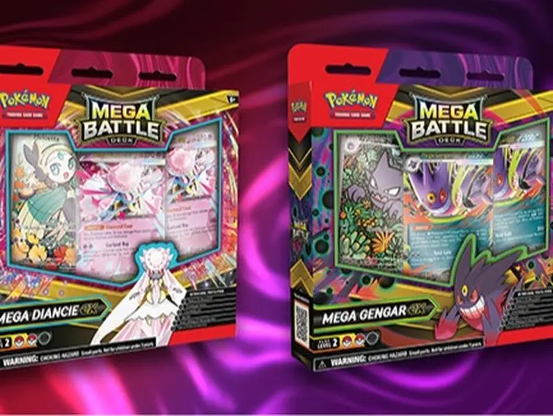 Pokémon TCG Mega Gengar or Diancie ex Battle Deck Collectible Booster Packs English Booster Box Sealed Booster for Competitive Play