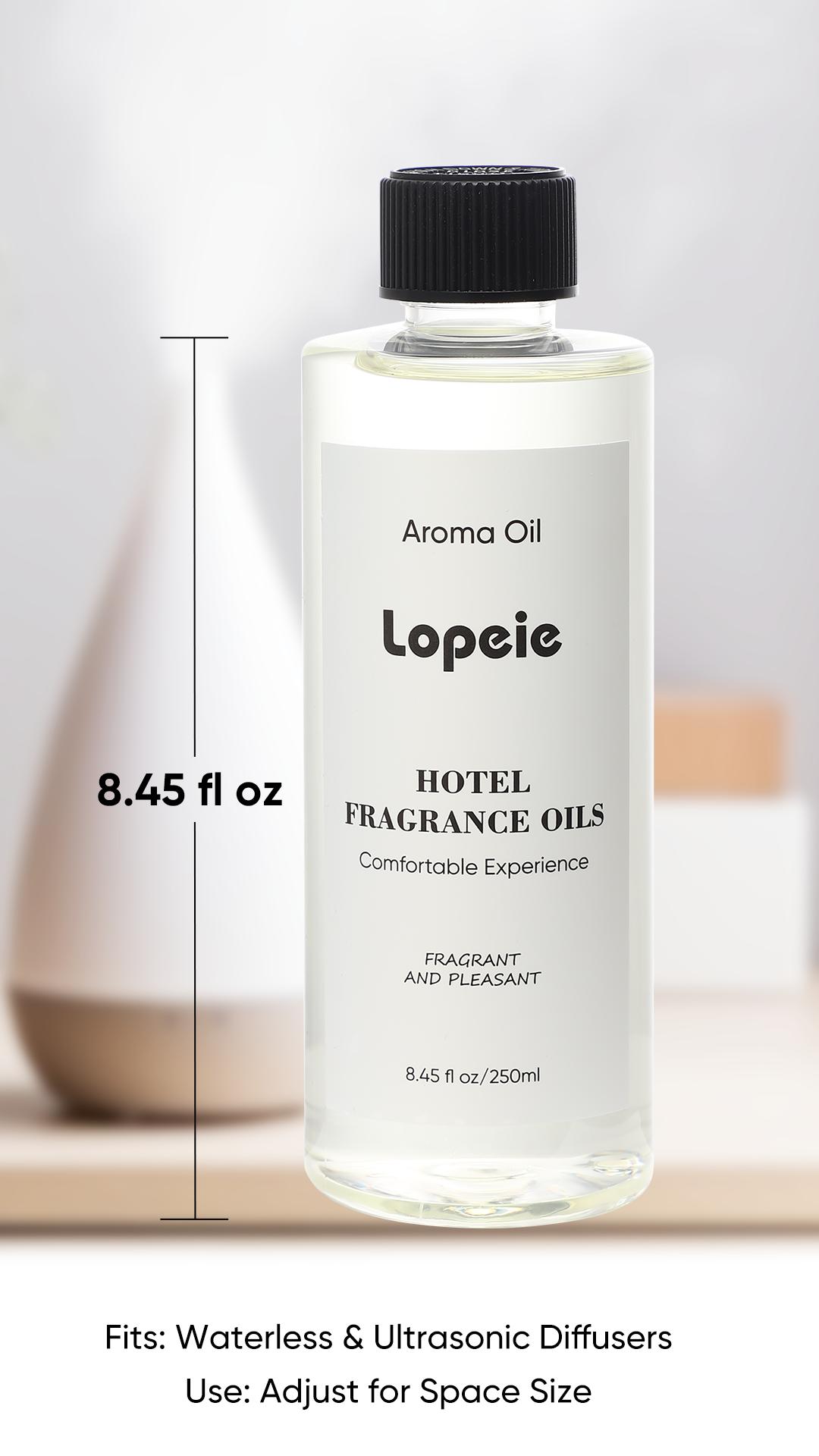 Lopeie Hotel Diffuser Oil Refill Inspired by The Ritz-Carlton Hotel - 250 ml 8.45 fl oz -Aromatherapy Essential Oil- Lemon, Lavender & Wood Notes- Ideal for Ultrasonic and Waterless Diffusers Pleasant Fragrant