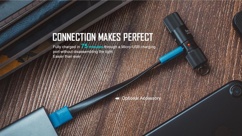 OLIGHT i1R 2 EOS 150 Lumens Tiny Rechargeable Keychain Flashlight EDC Mini LED Keyring Light with Built-in Battery for Camping Hiking