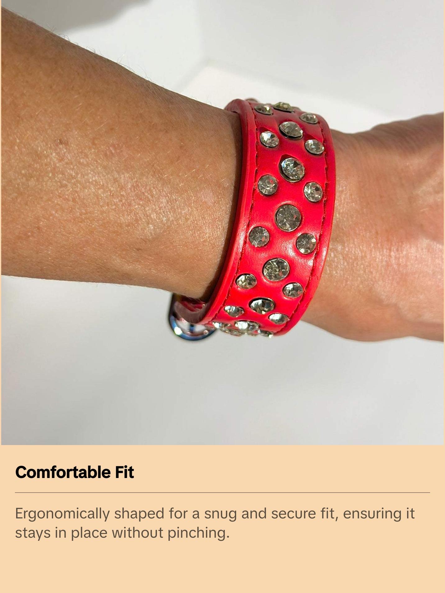 Red Bling Dog Collar