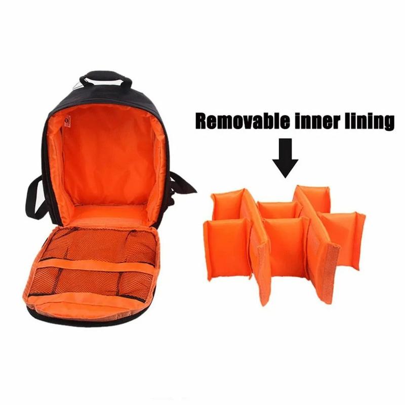 Waterproof Camera Backpack for Canon, Nikon & Sony DSLRs | Adjustable, Portable & Durable Shoulder Bag with Protective Sponge & Flash Memory Pockets & Smartphone