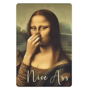 【Spring Glow Up】Bathroom Wall Art Decor, 12x8, Coveringher Nose Vintage Bad Smell Poster Print ToiletHumor