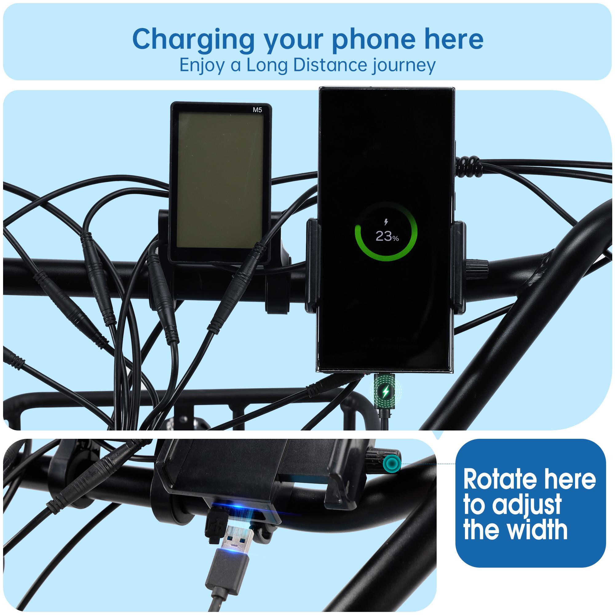 ‌Premium 400W Folding E-Trike Foldable Electric Tricycle with Rear Seat, 3 Wheel Ebike for Adults Olders, Speed ​​Adjustable/Pedal Assist