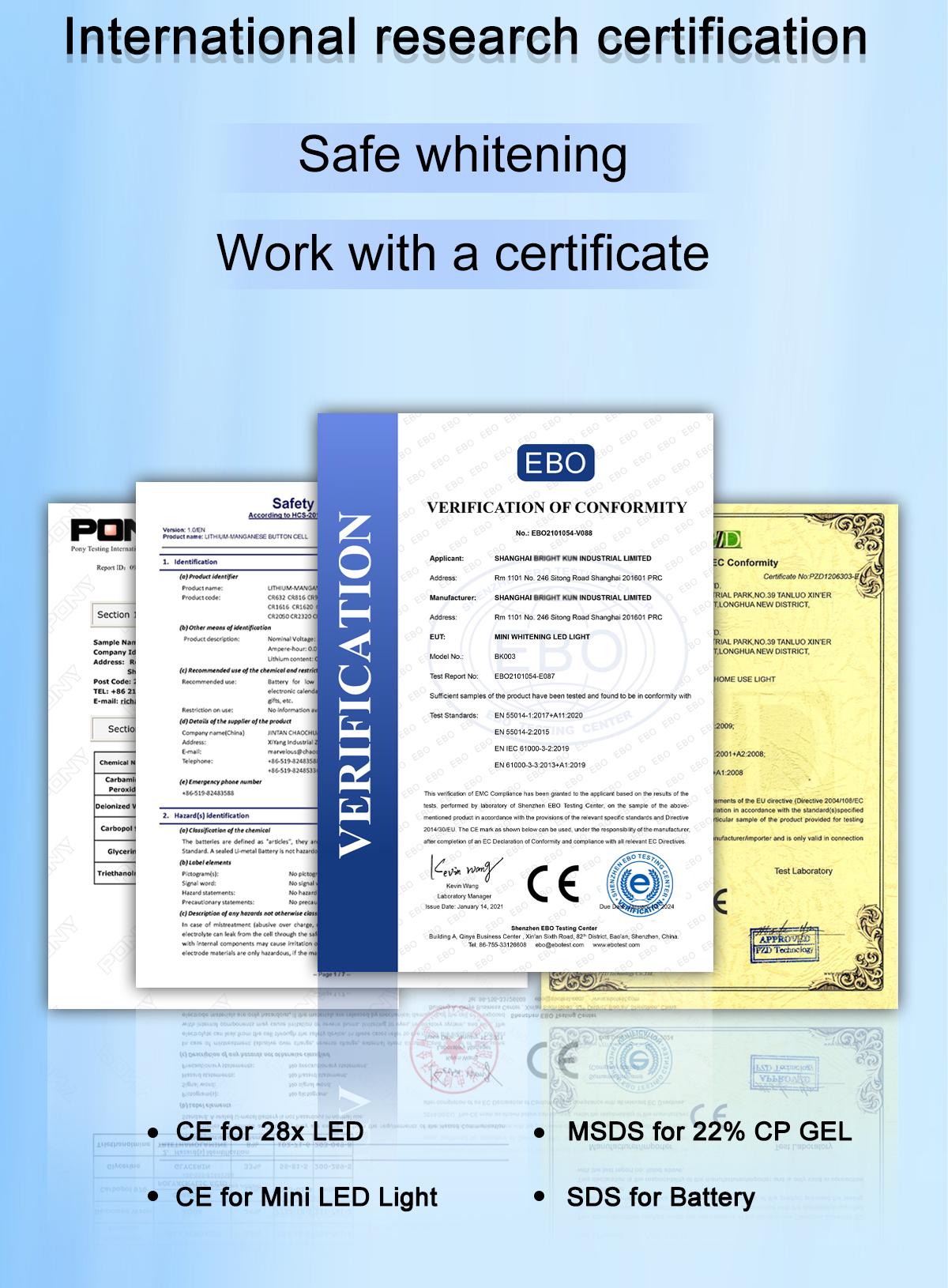 MySmile Original Teeth Whitening Kit with LED Light (5x Bulbs) - 3 Gels for Sensitive Teeth | Fast 10-Min Results