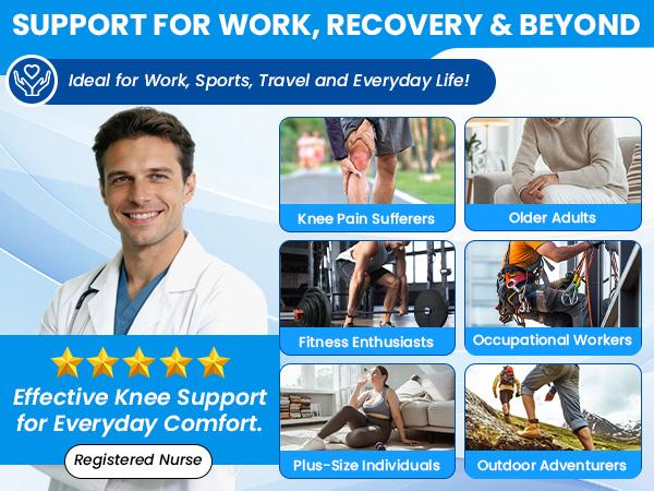 2026 NEW Copper Knee Braces for Knee Pain (2 Pack), UGEM Compression Knee Sleeves with Patella Gel Pad & Side Stabilizers, Workout Sports Knee Support for Men & Women, Meniscus Tear, ACL & Arthritis Relief