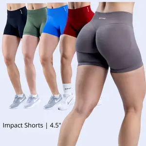 Impact Shorts |                 High Stretch Fabric with Subtle Glute Contour for Gym and Yoga Wear, Medium Support, Fitted Design