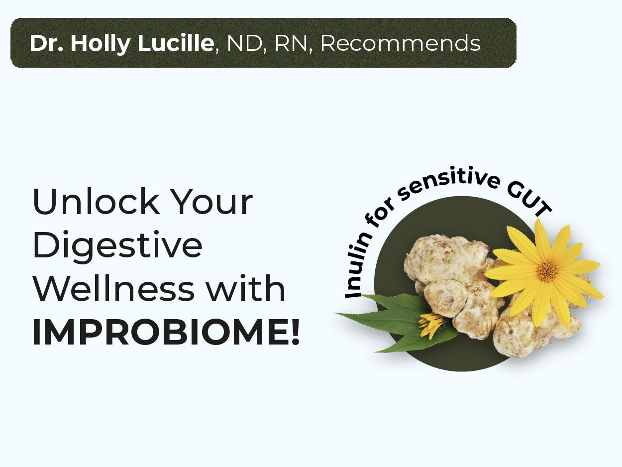Improbiome Prebiotic Supplements by PUREHEALTH RESEARCH - Natural Support for Healthy Gut Biome Prebiotics - Digestive Nutritional Supplements - 90 Capsules Fitness Edible Healthcare Dietary