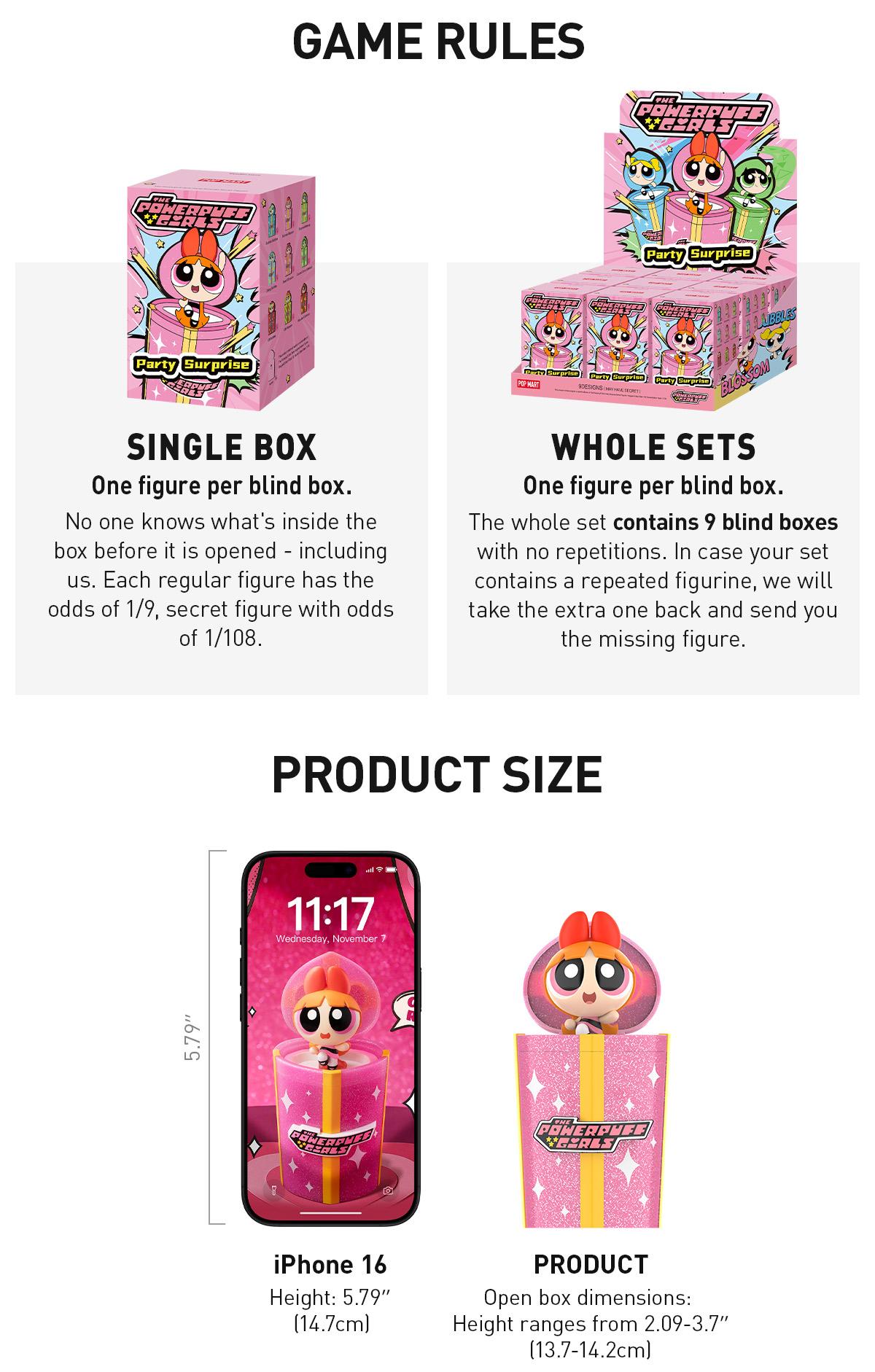POP MART The Powerpuff Girls Party Surprise Series Figures