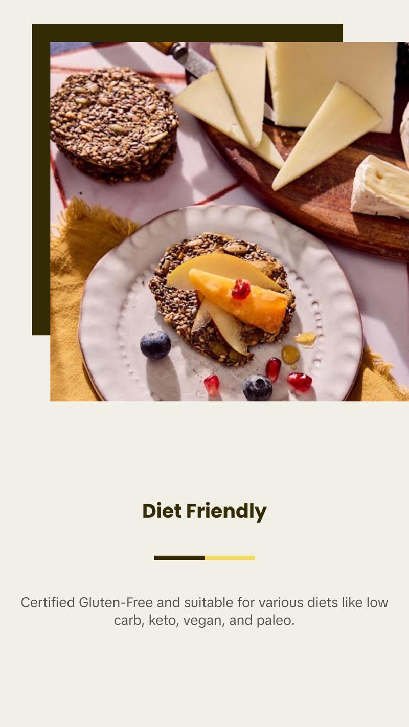 Ella's Flats Tasty Variety 3-Pack | Sesame | Everything | Spicy | 4.8oz | Light & Crispy Sesame Seed Crackers Snack Fiber Ella's Flats Tasty Variety 3-Pack | Sesame | Everything | Spicy | 4.8oz | Light & Crispy Sesame Seed Crackers Snack Fiber